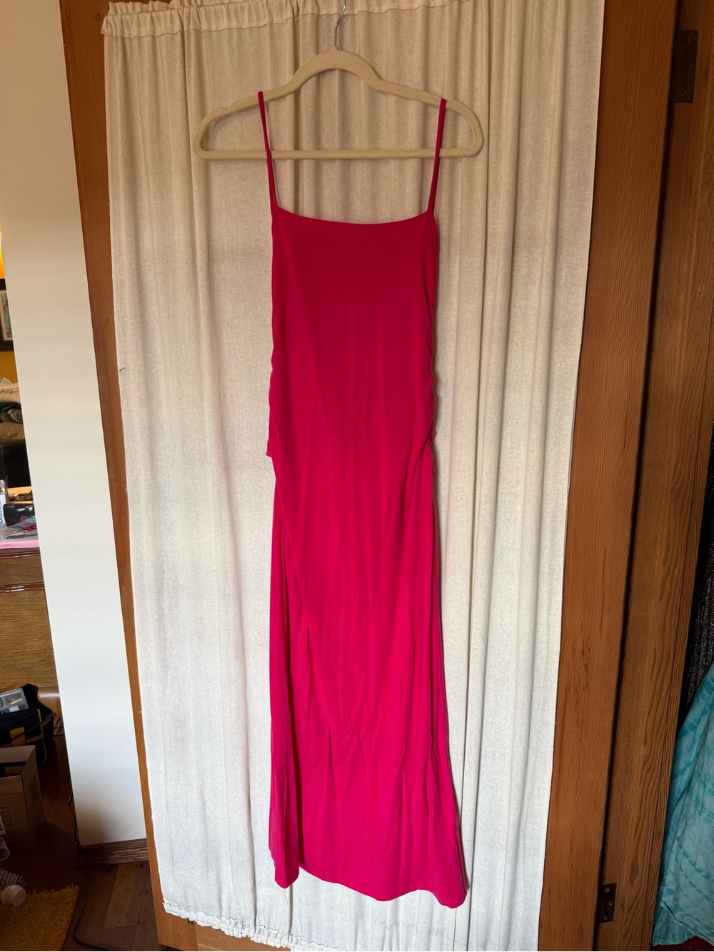 Reformation Hot Pink  low back dress